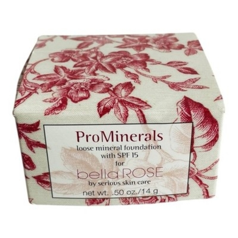 ProMinerals Serious Skincare Loose Mineral Foundation SPF15 Bella Rose NIB